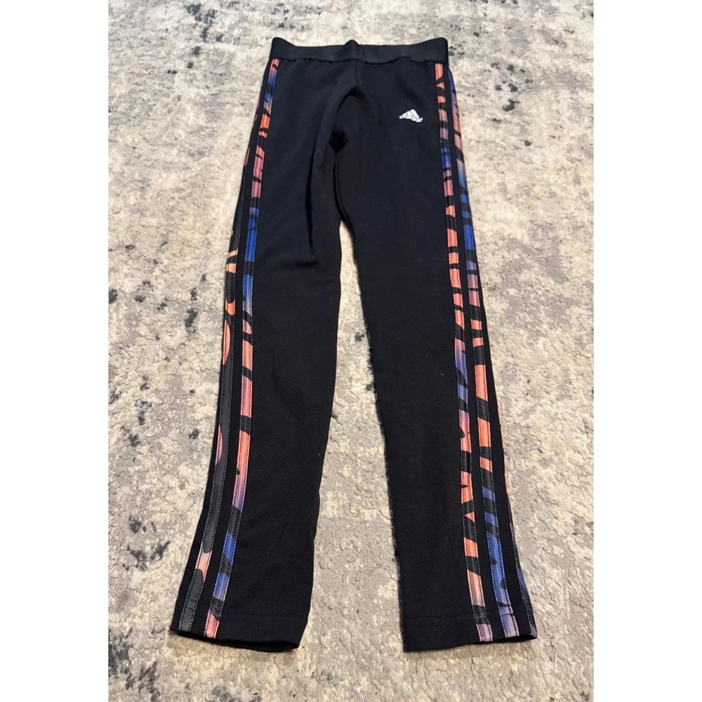 Adidas Womens Black 3-Stripes Legging Sz XS X-Small New